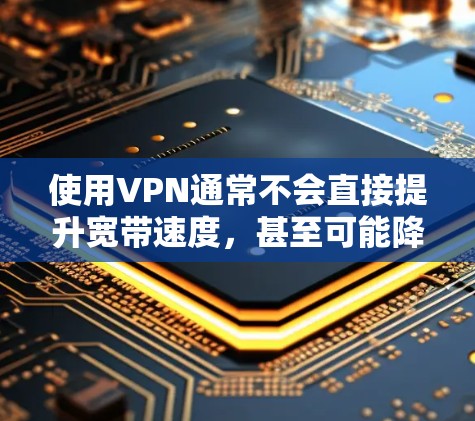 使用VPN通常不会直接提升宽带速度，甚至可能降低网速，但在特定情况下可能优化网络体验。以下是详细分析和建议