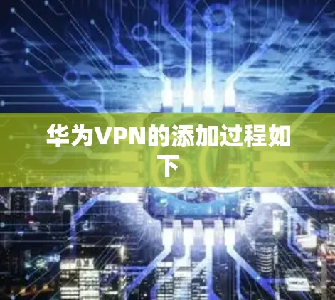 华为VPN的添加过程如下