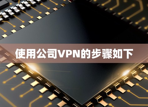 使用公司VPN的步骤如下