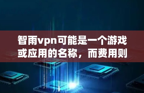 智雨vpn可能是一个游戏或应用的名称，而费用则指与该游戏相关的开发、购买或运营成本。具体来说