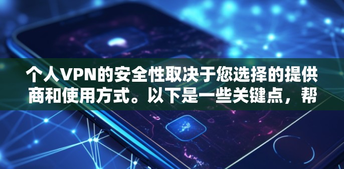 个人VPN的安全性取决于您选择的提供商和使用方式。以下是一些关键点，帮助您确保VPN的安全