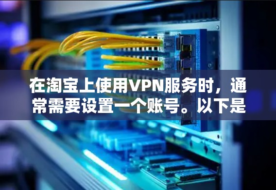 在淘宝上使用VPN服务时，通常需要设置一个账号。以下是一些步骤，可以帮助你在淘宝上使用VPN服务