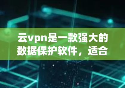 云vpn是一款强大的数据保护软件，适合个人用户使用。以下是使用云vpn的详细步骤