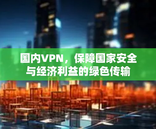 国内VPN，保障国家安全与经济利益的绿色传输