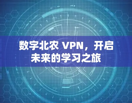 数字北农 VPN，开启未来的学习之旅