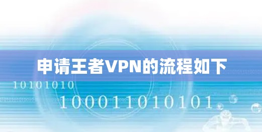 申请王者VPN的流程如下