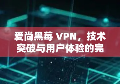 爱尚黑莓 VPN，技术突破与用户体验的完美结合