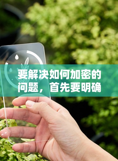 要解决如何加密的问题，首先要明确您指的是哪一种加密方式。以下是一些常见的加密方法及其应用