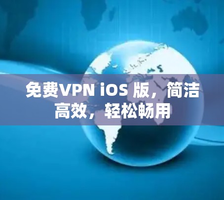 免费VPN iOS 版，简洁高效，轻松畅用
