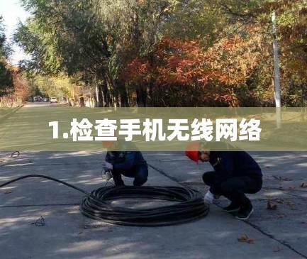 1.检查手机无线网络