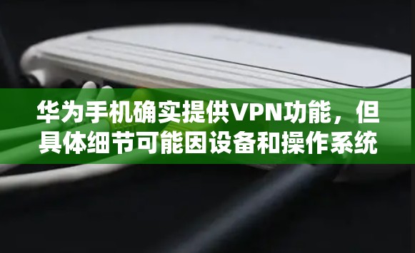 华为手机确实提供VPN功能，但具体细节可能因设备和操作系统版本而有所不同。以下是关于华为手机是否有VPN的详细介绍