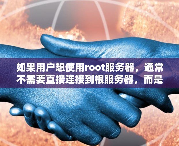 如果用户想使用root服务器，通常不需要直接连接到根服务器，而是通过以下方式实现