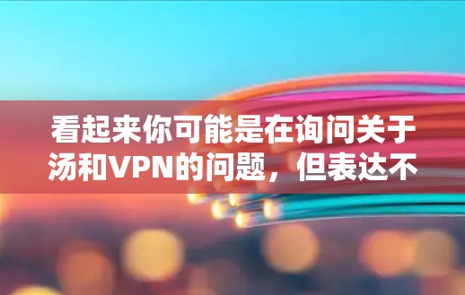 看起来你可能是在询问关于汤和VPN的问题，但表达不明确。以下是一些可能的解释和建议