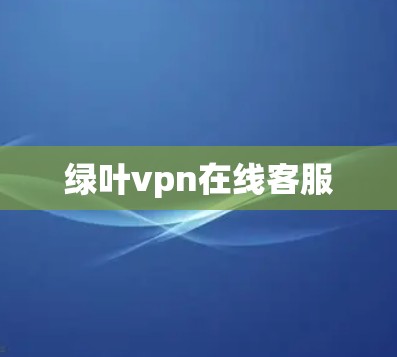 绿叶vpn在线客服