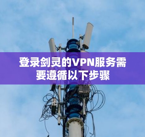 登录剑灵的VPN服务需要遵循以下步骤