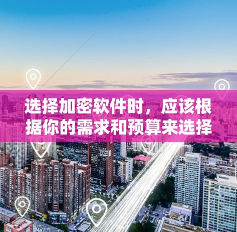 选择加密软件时，应该根据你的需求和预算来选择。以下是一些常见的加密软件推荐，适合用于保护敏感信息，如在线支付、文档共享、视频通话等