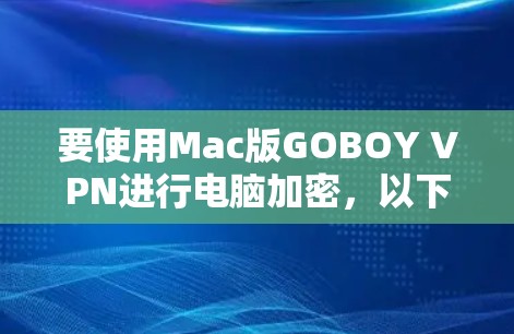 要使用Mac版GOBOY VPN进行电脑加密，以下是详细的步骤指南