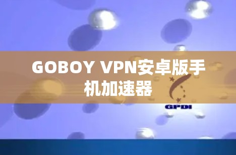 GOBOY VPN安卓版手机加速器