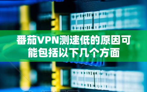 番茄VPN测速低的原因可能包括以下几个方面