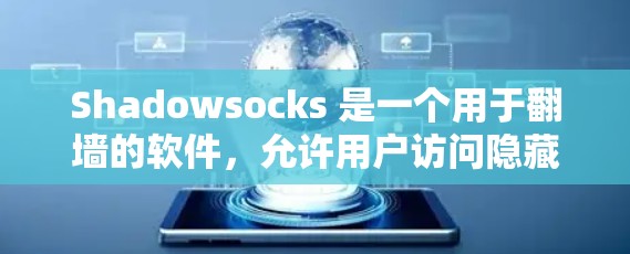 Shadowsocks 是一个用于翻墙的软件，允许用户访问隐藏的互联网网站。以下是对Shadowsocks的详细了解