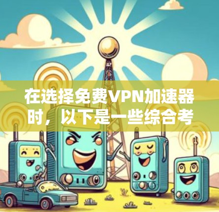 在选择免费VPN加速器时，以下是一些综合考虑的因素
