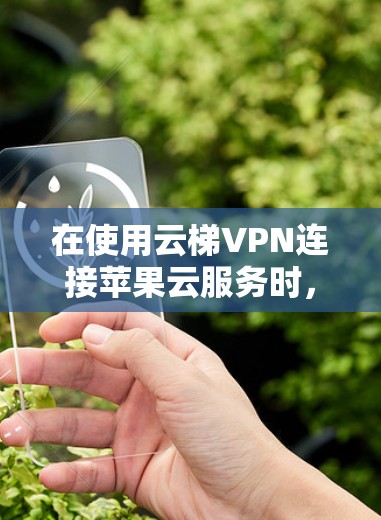 在使用云梯VPN连接苹果云服务时，可以按照以下步骤进行操作