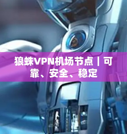 狼蛛VPN机场节点｜可靠、安全、稳定