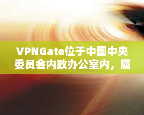 VPNGate位于中国中央委员会内政办公室内，属于中国官方的VPN服务。为了确保VPN访问的高效和安全，建议选择连接机场的高速线路。以下是推荐的高速线路和VPNGate的连接信息