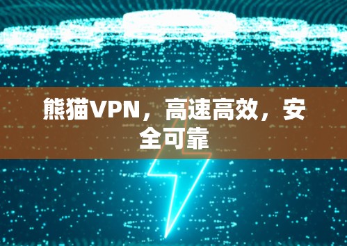 熊猫VPN，高速高效，安全可靠