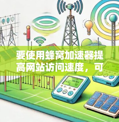 要使用蜂窝加速器提高网站访问速度，可以按照以下步骤进行