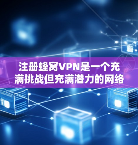 注册蜂窝VPN是一个充满挑战但充满潜力的网络服务，适合对加密货币和网络安全感兴趣的用户。以下是一步步的指南