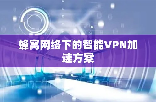 蜂窝网络下的智能VPN加速方案