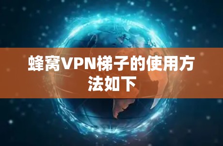 蜂窝VPN梯子的使用方法如下