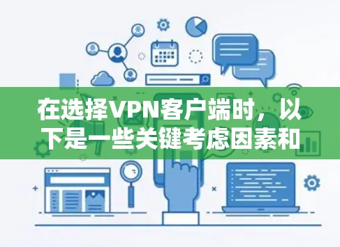 在选择VPN客户端时，以下是一些关键考虑因素和步骤，帮助你找到最适合你需求的软件