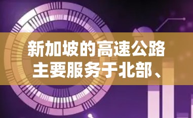 新加坡的高速公路主要服务于北部、中部和南部的多个区域，每个区域都有独立的高速公路网络，确保交通的连通性和高效性。这些高速公路设计充分考虑了交通需求和社会因素，确保不同方向的车辆和货物能够顺利通行