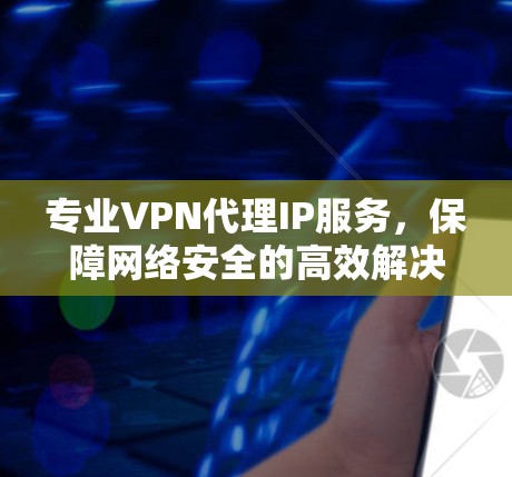 专业VPN代理IP服务，保障网络安全的高效解决方案
