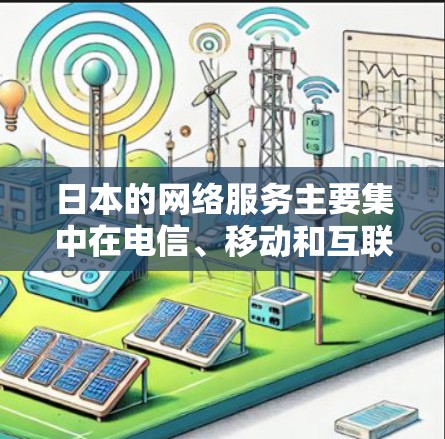 日本的网络服务主要集中在电信、移动和互联网三个领域，每个领域都有不同的运营商和特点。以下是一些关键信息