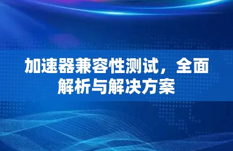 加速器兼容性测试，全面解析与解决方案