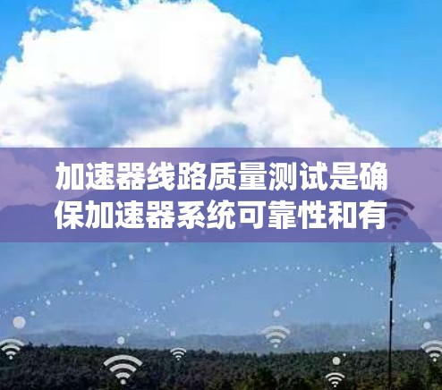 加速器线路质量测试是确保加速器系统可靠性和有效性的重要环节。以下是一些关键点和步骤，帮助您了解和执行质量测试